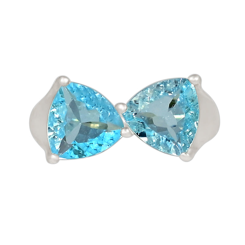 10*10 MM Trillion - Blue Topaz Ring - R5291BT