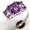 5*7, 7*9 MM Octo - Amethyst Faceted Ring - R5293A