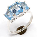 5*7, 7*9 MM Octo - Blue Topaz Ring - R5293BT