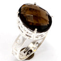 12*16 MM Oval - Smokey Quartz Ring - R5295SQ