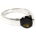 8*8 MM Round - Smokey Quartz Ring - R5298SQ