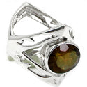 9*12 MM Oval - Smokey Quartz Ring - R5301SQ