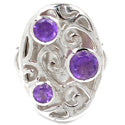 4, 5, 6 MM Round - Amethyst Faceted Ring - R5306A
