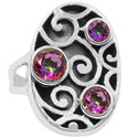 4, 5, 6 MM Round - Mystic Topaz Ring - R5306MT