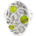 4, 5, 6 MM Round - Peridot Ring - R5306P