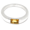 6*4 MM Octo - Citrine Ring - R5307C