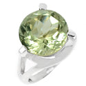 13*13 MM Round - Green Amethyst Ring - R5311GA