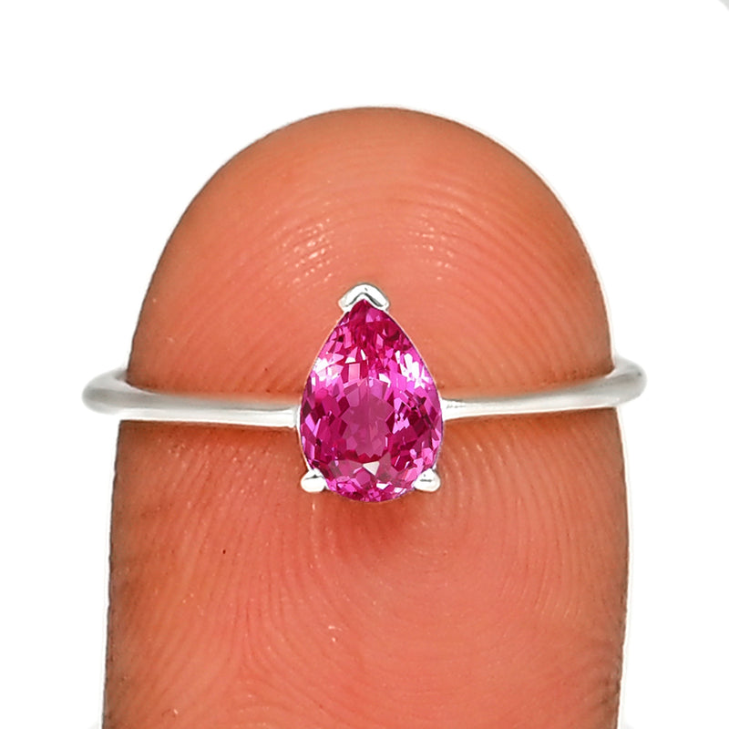 7*5 MM Pear - Pink Topaz Ring - RBC301-PTZ Catalogue
