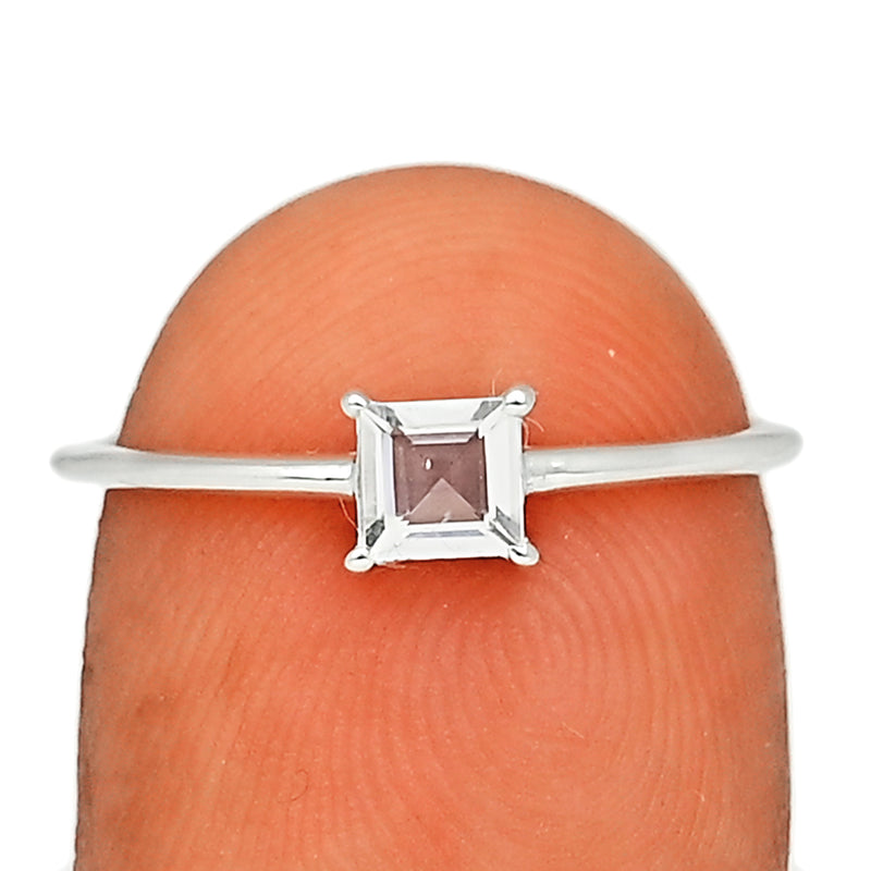 5*5 MM Square - Petalite Faceted Ring - RBC302-PTF Catalogue