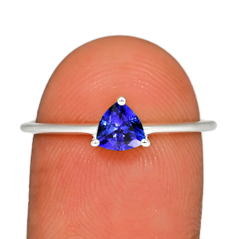 5*5 MM Trillion - Tanzanite Faceted Ring - RBC303-TZF Catalogue