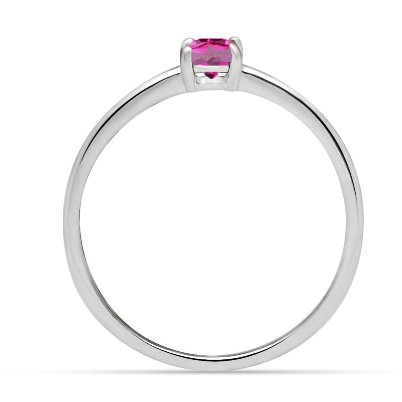 5*5 MM Round - Pink Topaz Ring - RBC306-PTZ Catalogue