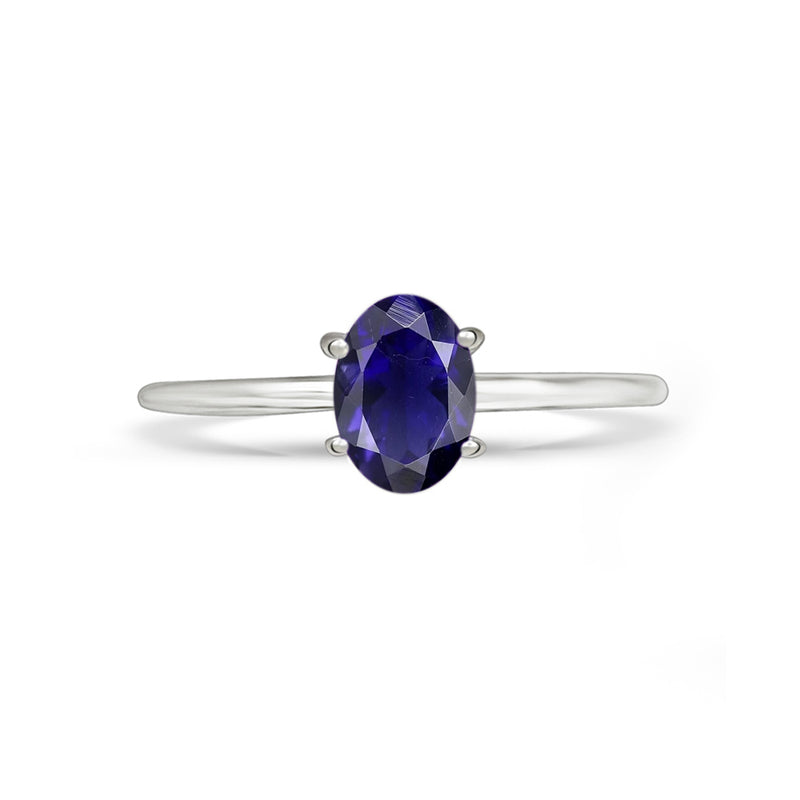 6*4 MM Oval - Iolite Ring - RBC309-I Catalogue