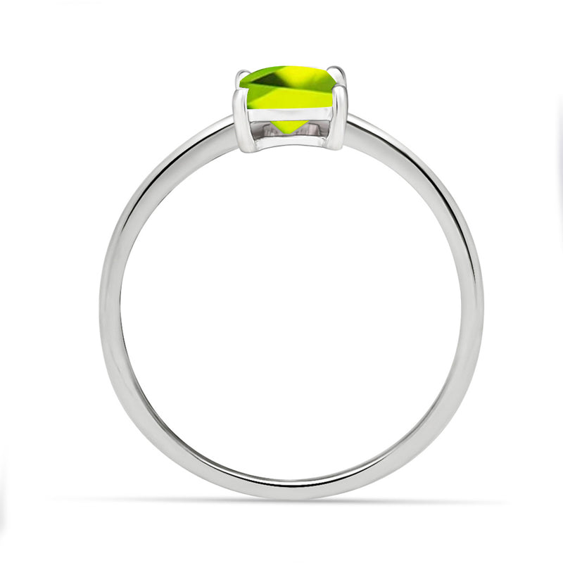 4*4 MM Square - Peridot Ring - RBC310-P Catalogue