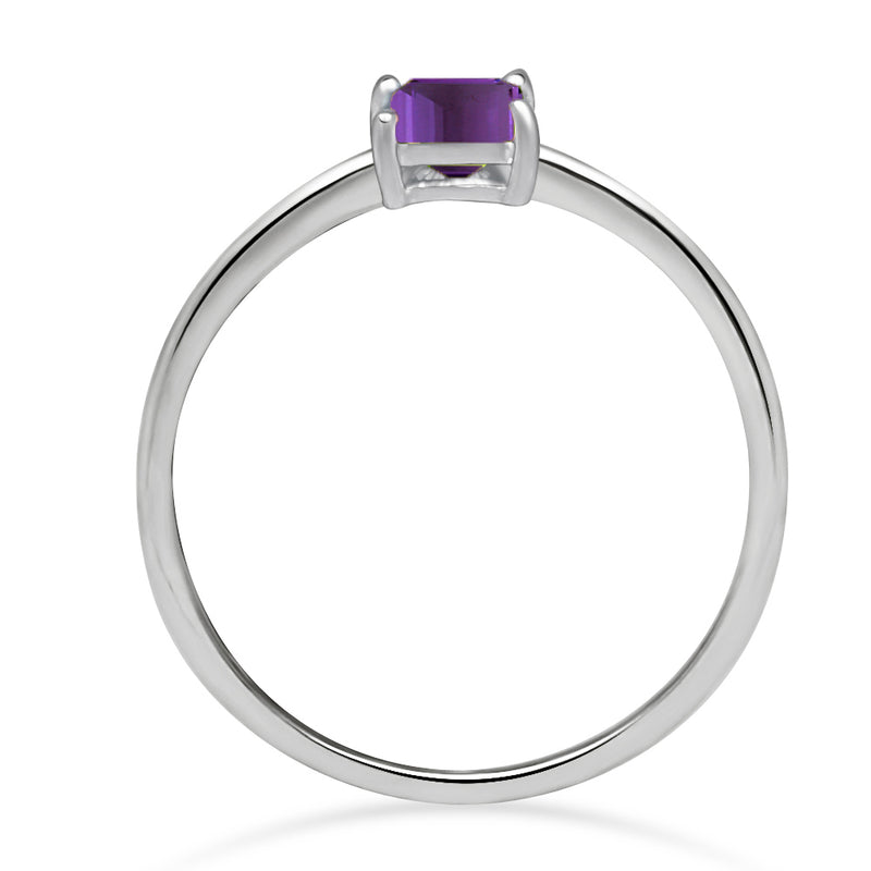 6*4 MM Octo - Amethyst Faceted Ring - RBC311-A Catalogue