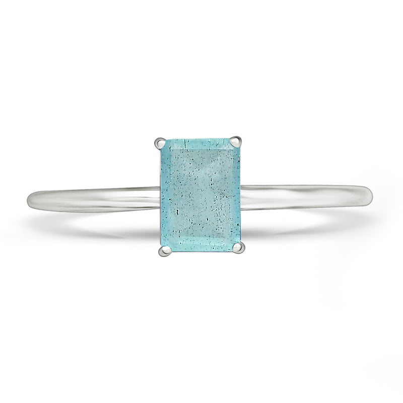 6*4 MM Octo - Aquamarine Faceted Ring - RBC311-AQF Catalogue