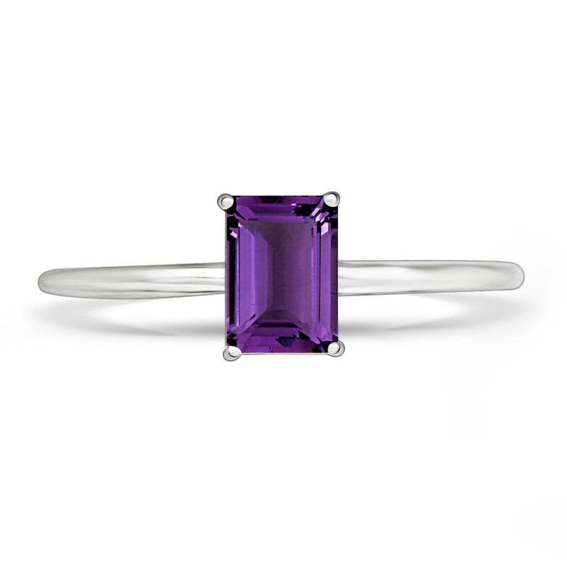 6*4 MM Octo - Amethyst Faceted Ring - RBC311-A Catalogue