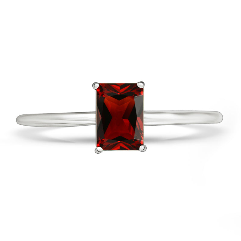 6*4 MM Octo - Garnet Faceted Ring - RBC311-G Catalogue