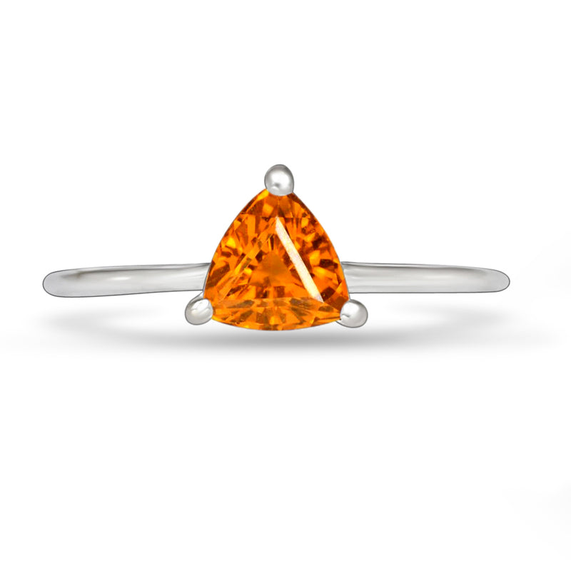 4*4 MM Trillion - Mandarin Garnet Faceted Ring - RBC312-OGF Catalogue