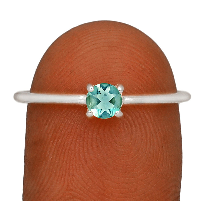 6*6 MM Round - Belgian Teal Fluorite Ring - RBC313-BFT Catalogue