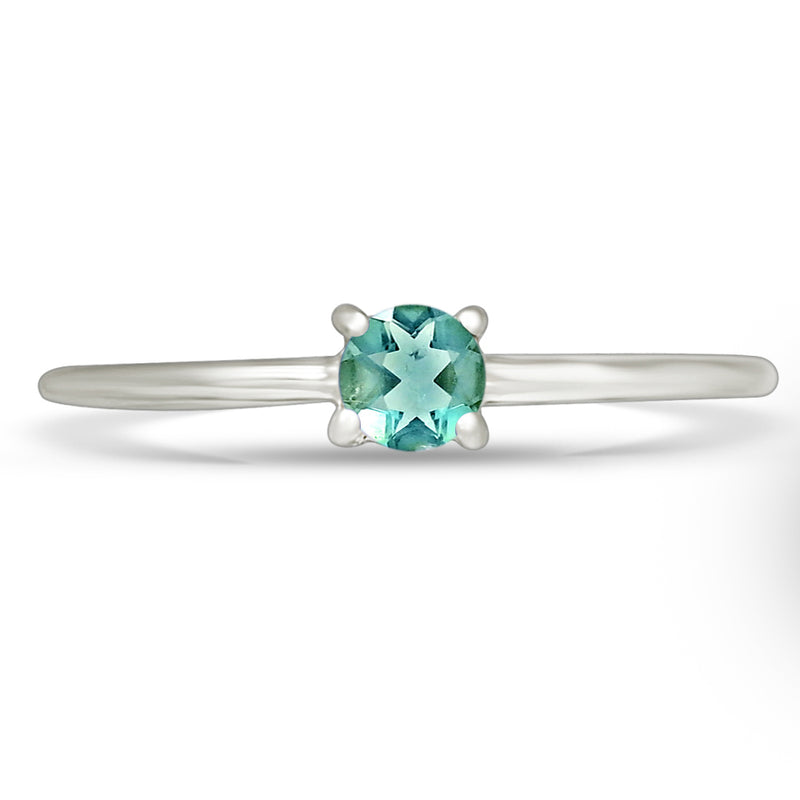 6*6 MM Round - Belgian Teal Fluorite Ring - RBC313-BFT Catalogue