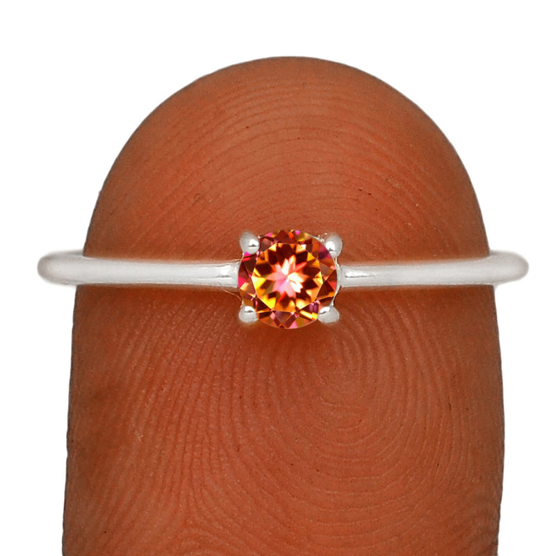 6*6 MM Round - Exotic Ecstasy Topaz Ring - RBC313-EET Catalogue