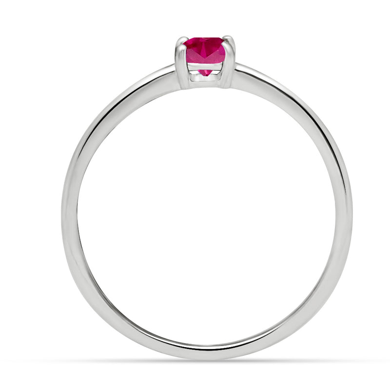 6*6 MM Round - Pink Topaz Ring - RBC313-PTZ Catalogue