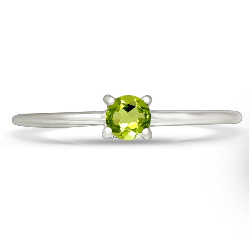 6*6 MM Round - Peridot Ring - RBC313-P Catalogue