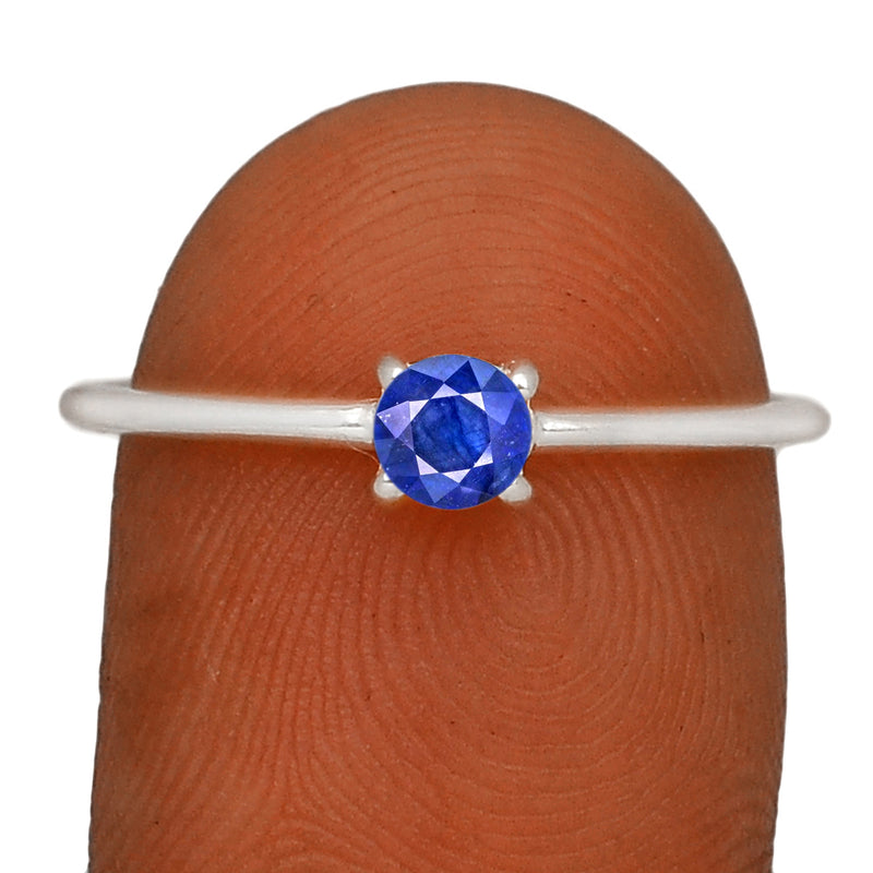 6*6 MM Round - Natural Sapphire Ring - RBC313-SAP Catalogue