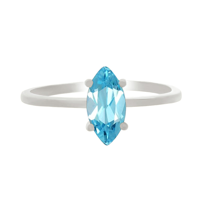 10*5 MM Marquise - Blue Topaz Ring - RBC323-BT Catalogue