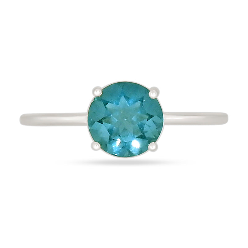 7*7 MM Round - Belgian Teal Fluorite Ring - RBC328-BTF Catalogue