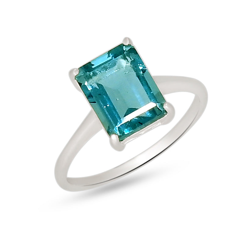 7*9 MM Octo - Belgian Teal Fluorite Ring - RBC329-BTF Catalogue