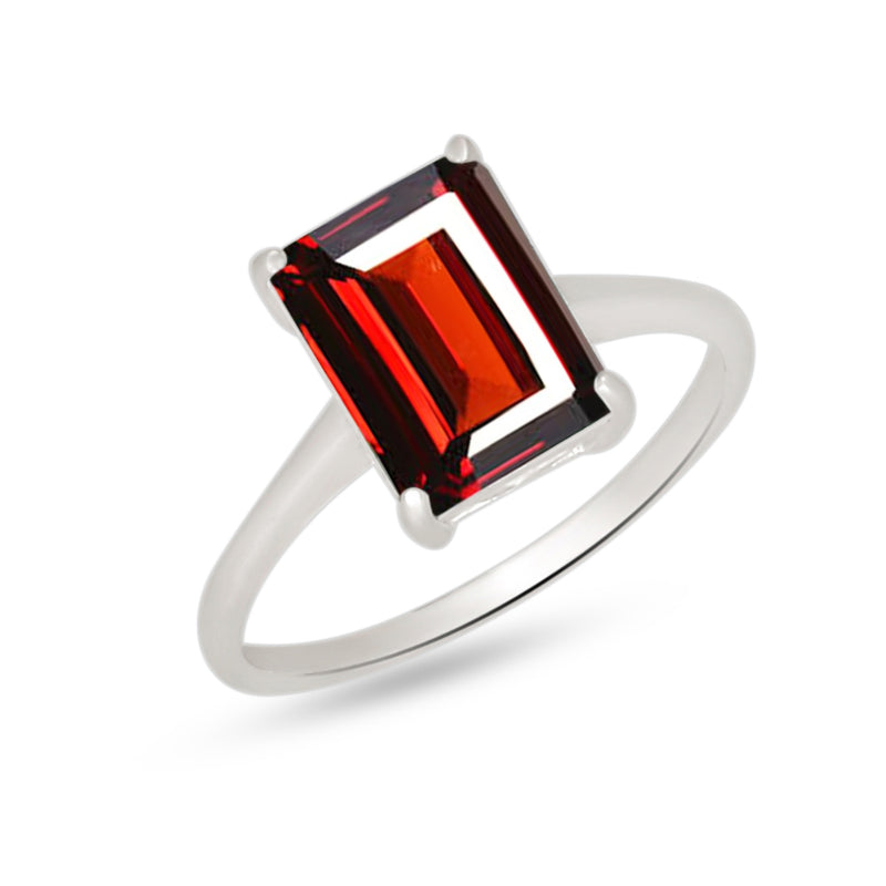 7*9 MM Octo - Garnet Faceted Ring - RBC329-G Catalogue