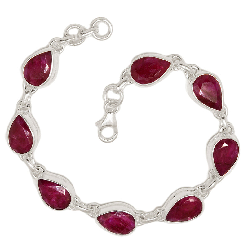 8.2" Treated Ruby Bracelets - RBYB209