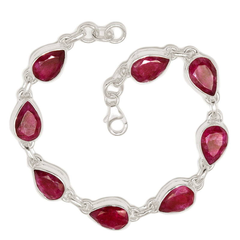 8.2" Treated Ruby Bracelets - RBYB212