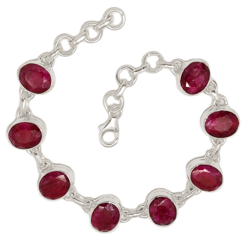 8.2" Treated Ruby Bracelets - RBYB213