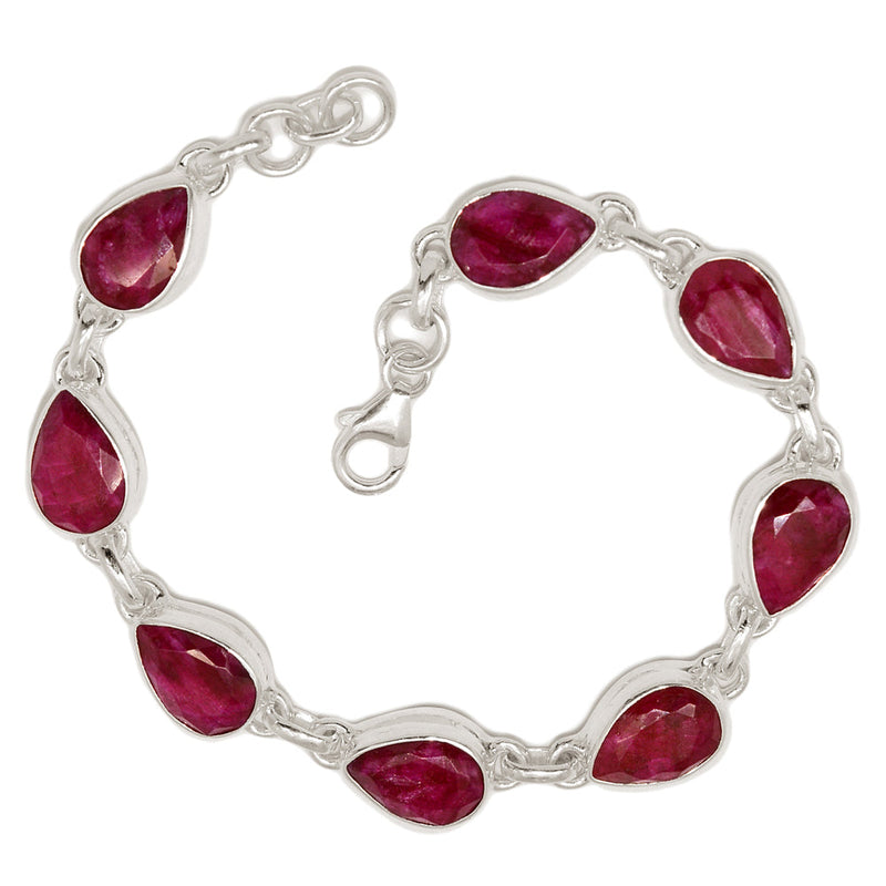 8.2" Treated Ruby Bracelets - RBYB217