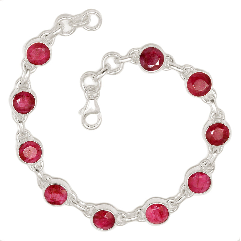 8.3" Treated Ruby Bracelets - RBYB218