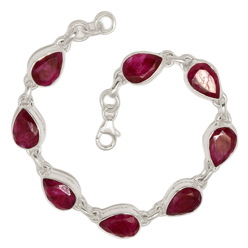 8.1" Treated Ruby Bracelets - RBYB219