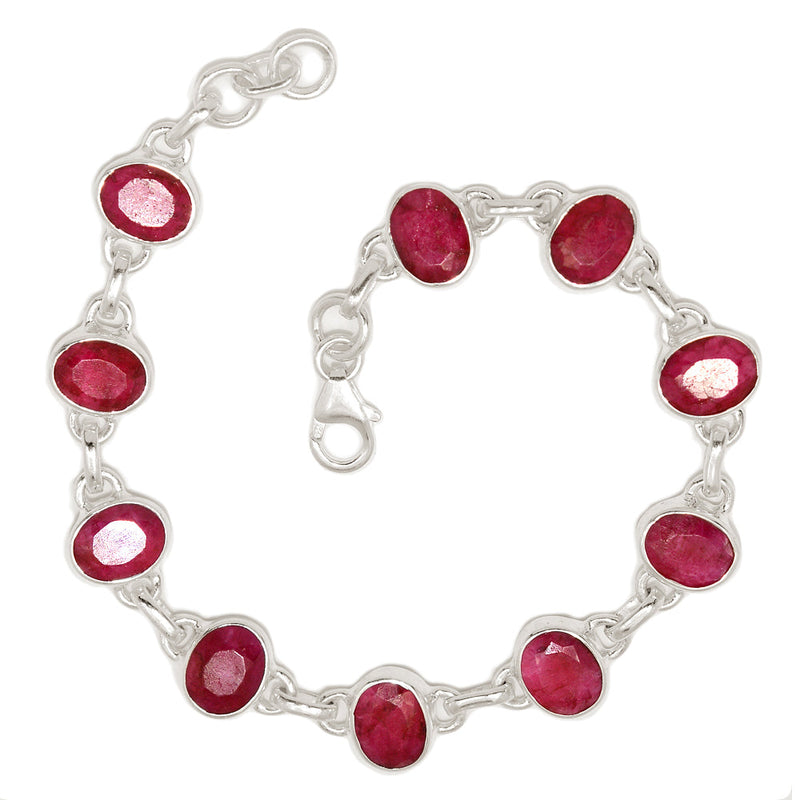 8.2" Treated Ruby Bracelets - RBYB221