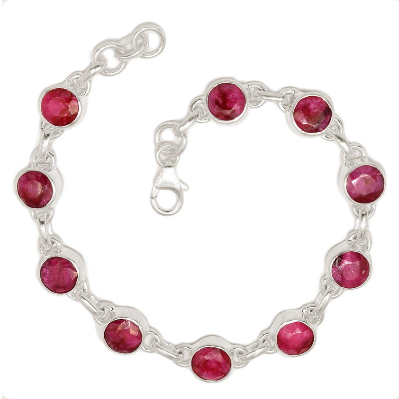 8.1" Treated Ruby Bracelets - RBYB223