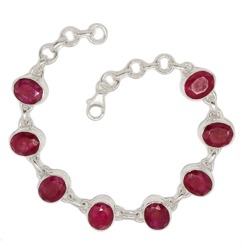8.2" Treated Ruby Bracelets - RBYB228