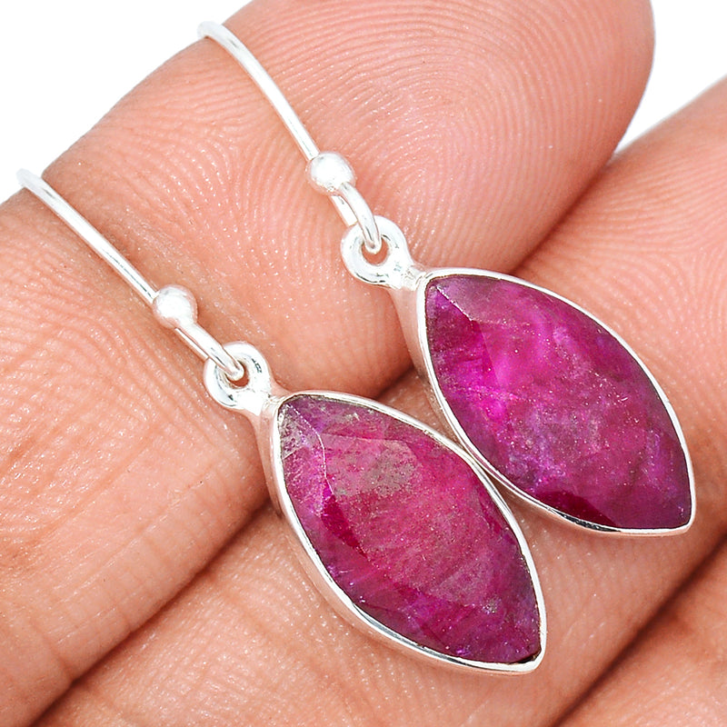 1.3" Treated Ruby Earrings - RBYE2029