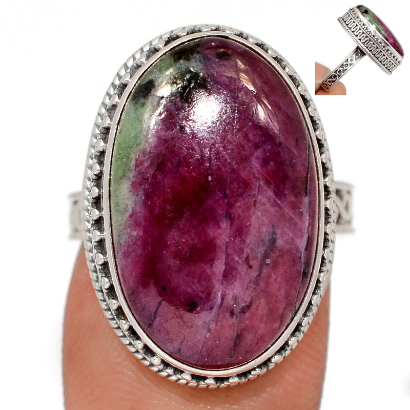 Fine Filigree - Ruby Zoisite Ring - RBZR1009