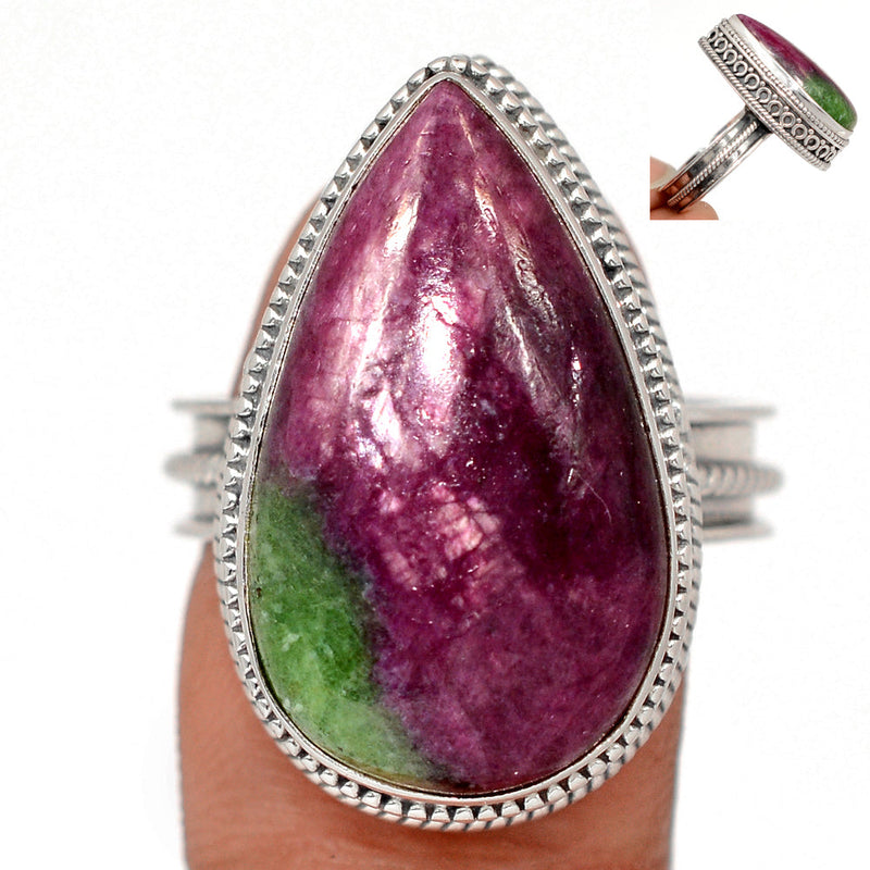Fine Filigree - Ruby Zoisite Ring - RBZR1011