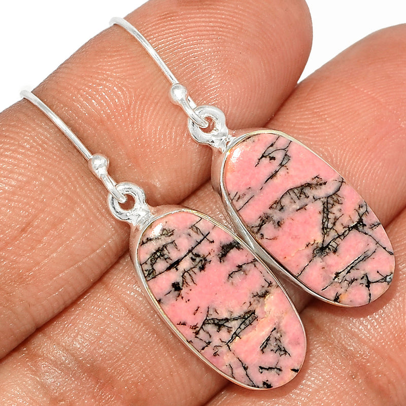 1.5" Rhodonite Earrings - RDNE398