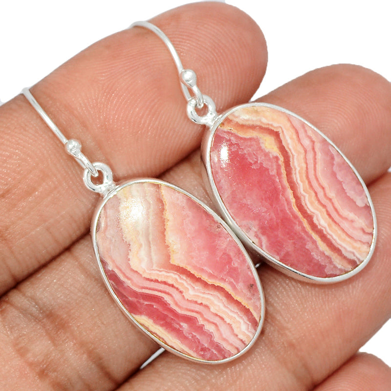 1.6" Rhodochrosite Earrings - RDOE961