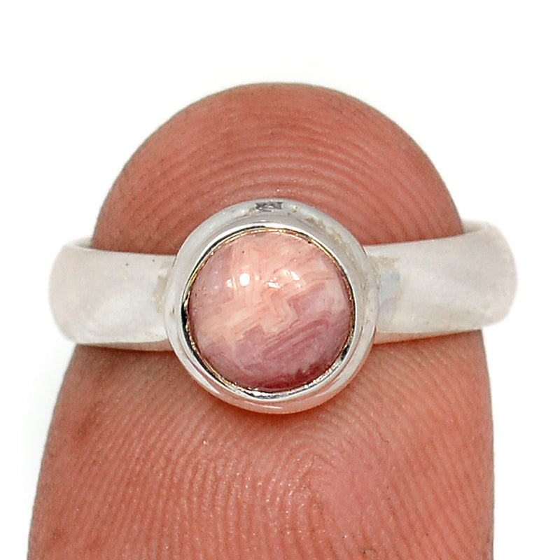 Small Plain - Rhodochrosite Ring - RDOR2582