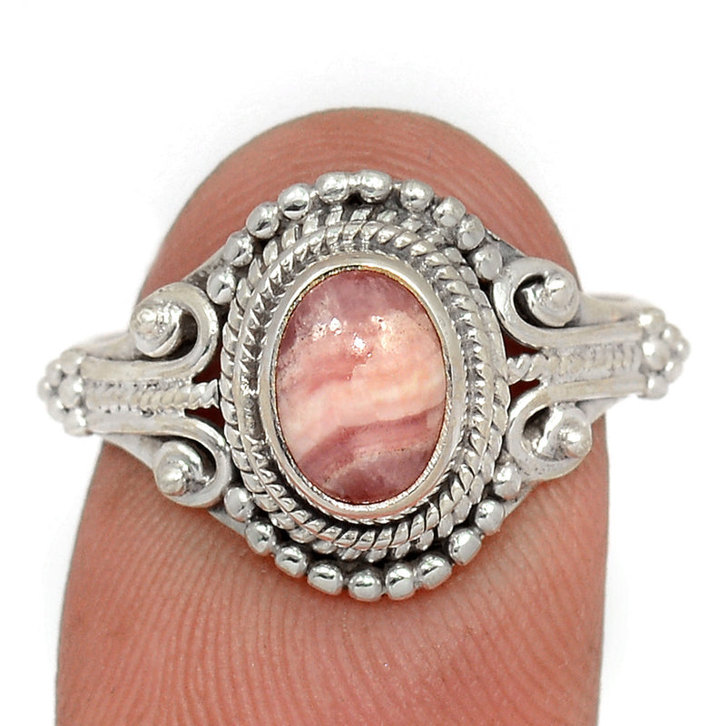 Small Filigree - Rhodochrosite Ring - RDOR2587