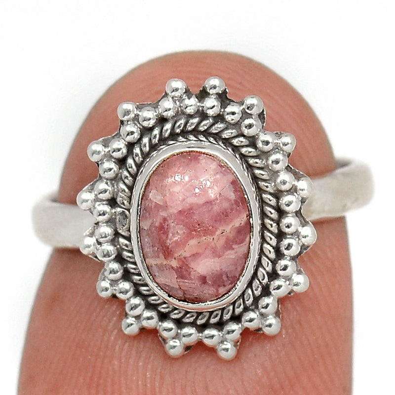 Small Filigree - Rhodochrosite Ring - RDOR2588