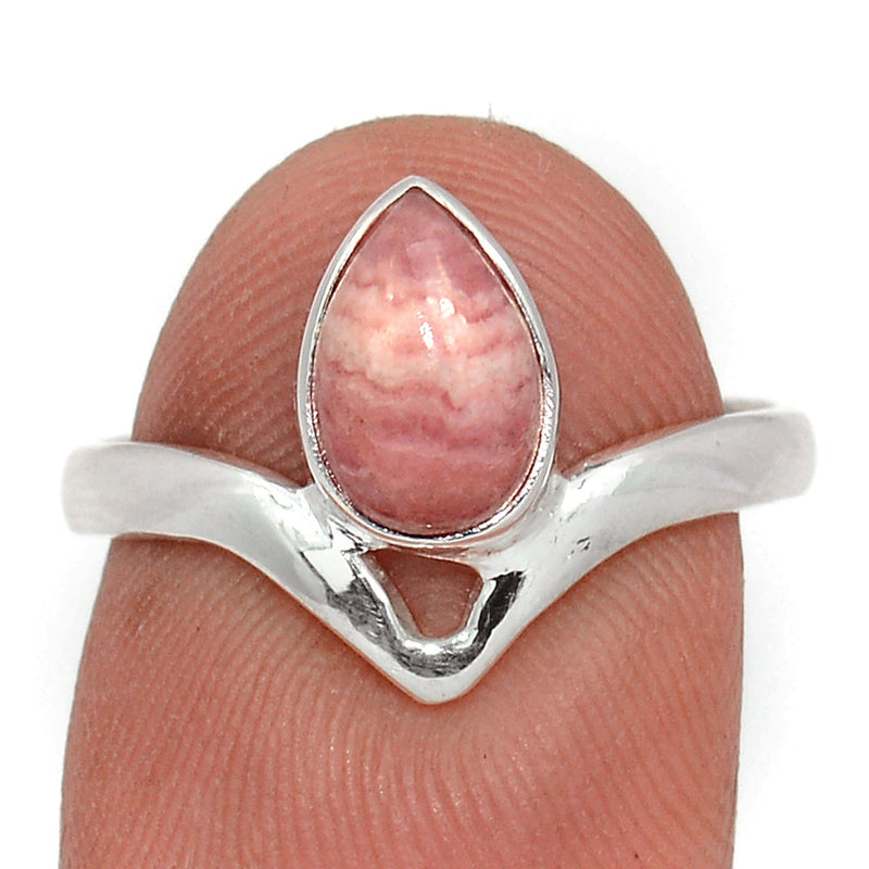 Small Plain - Rhodochrosite Ring - RDOR2601